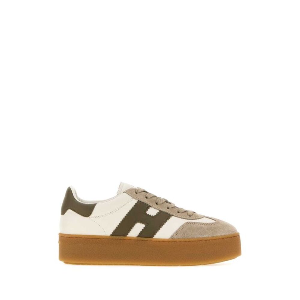 Hogan Women Multicolor Leather And Suede H698 Sneakers